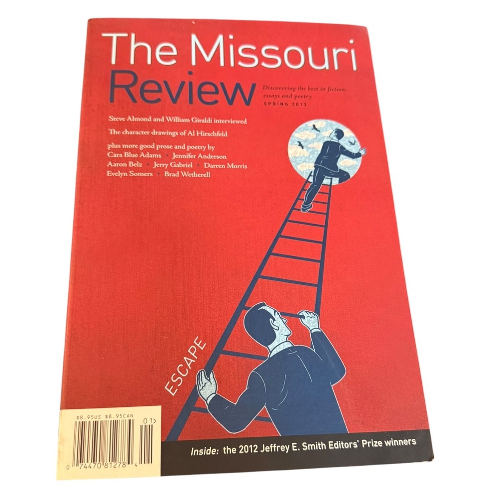 The Missouri Review Spring 2013 Vol 36 No 1 Escape Al Hirschfeld Rachel Yoder